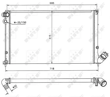 Handler.Part Radiator, engine cooling NRF 58019 4