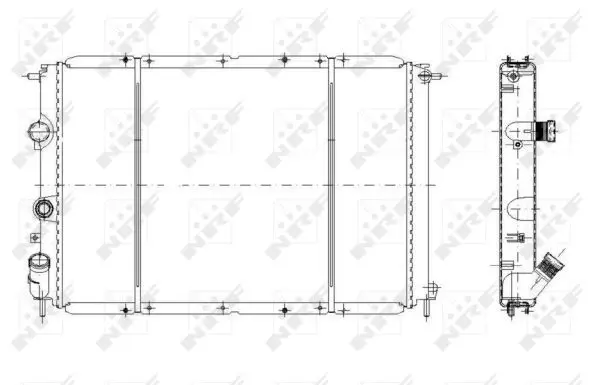 Handler.Part Radiator, engine cooling NRF 58106 1