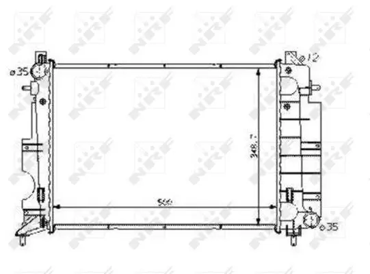 Handler.Part Radiator, engine cooling NRF 58108 5