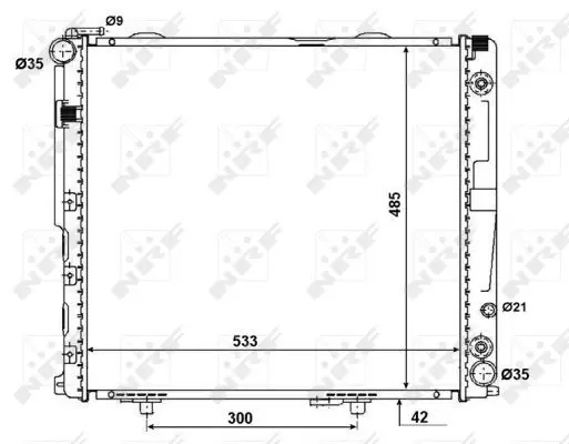 Handler.Part Radiator, engine cooling NRF 58164 4