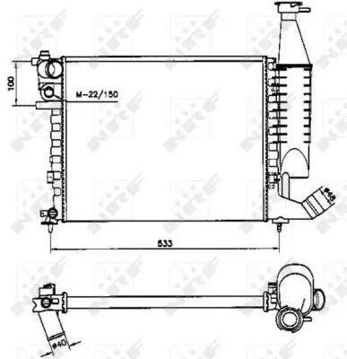 Handler.Part Radiator, engine cooling NRF 58173 1