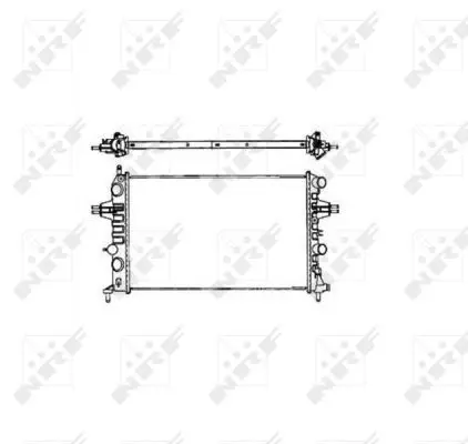 Handler.Part Radiator, engine cooling NRF 58176 5