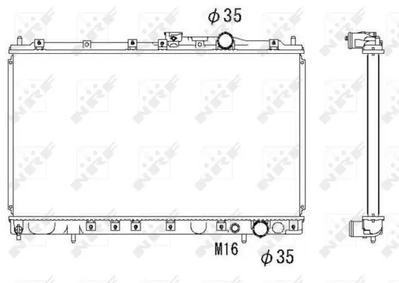 Handler.Part Radiator, engine cooling NRF 58182 1