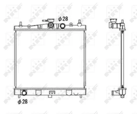 Handler.Part Radiator, engine cooling NRF 58187 4