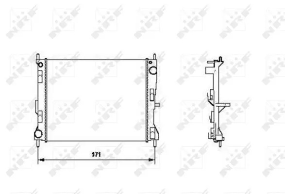 Handler.Part Radiator, engine cooling NRF 58188 4