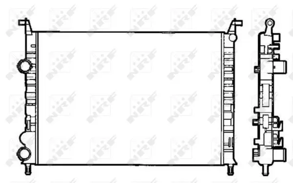 Handler.Part Radiator, engine cooling NRF 58195 1