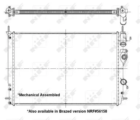 Handler.Part Radiator, engine cooling NRF 58198 4