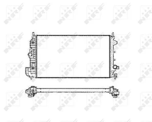 Handler.Part Radiator, engine cooling NRF 58205 1