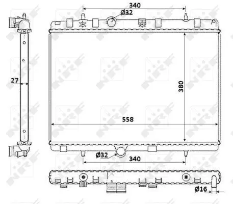 Handler.Part Radiator, engine cooling NRF 58226 5