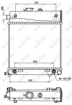 Handler.Part Radiator, engine cooling NRF 58232 4