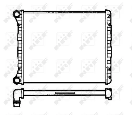 Handler.Part Radiator, engine cooling NRF 58258 5