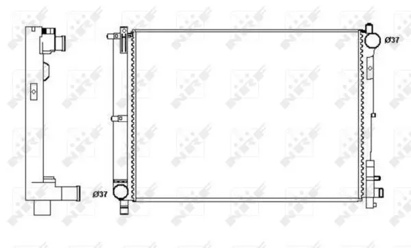 Handler.Part Radiator, engine cooling NRF 58263 4