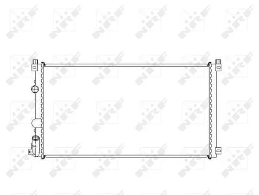 Handler.Part Radiator, engine cooling NRF 58322 5