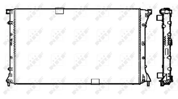 Handler.Part Radiator, engine cooling NRF 58331 1