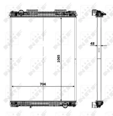 Handler.Part Radiator, engine cooling NRF 58370 2