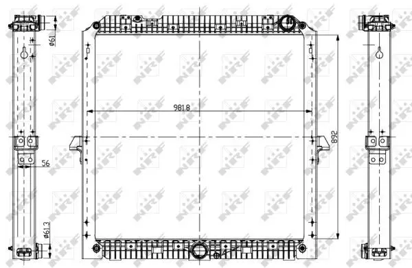 Handler.Part Radiator, engine cooling NRF 58468 1