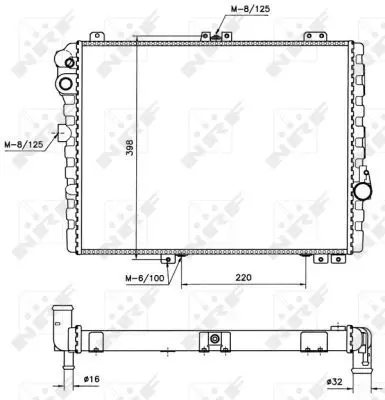 Handler.Part Radiator, engine cooling NRF 58579 5