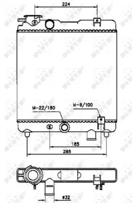 Handler.Part Radiator, engine cooling NRF 58659 4