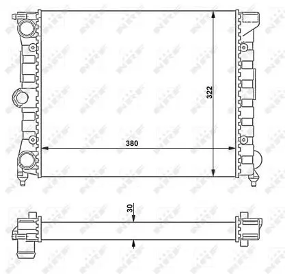 Handler.Part Radiator, engine cooling NRF 58696 4