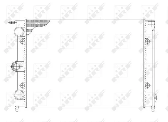 Handler.Part Radiator, engine cooling NRF 58697 1