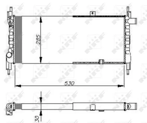 Handler.Part Radiator, engine cooling NRF 58711 1