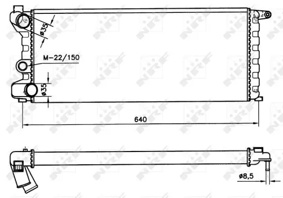 Handler.Part Radiator, engine cooling NRF 58742 4