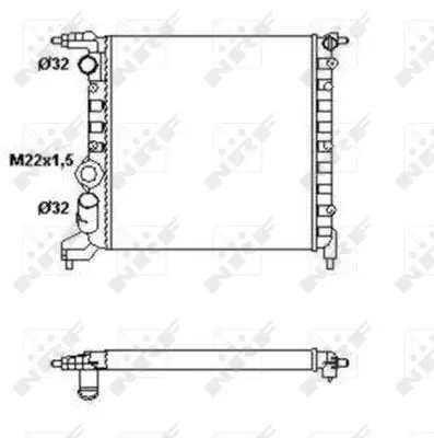 Handler.Part Radiator, engine cooling NRF 58783 1