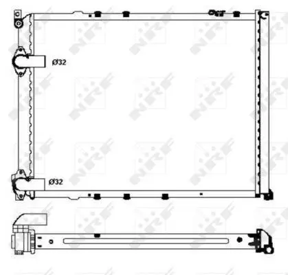 Handler.Part Radiator, engine cooling NRF 58848 4