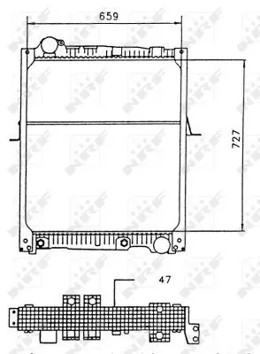 Handler.Part Radiator, engine cooling NRF 58926 5