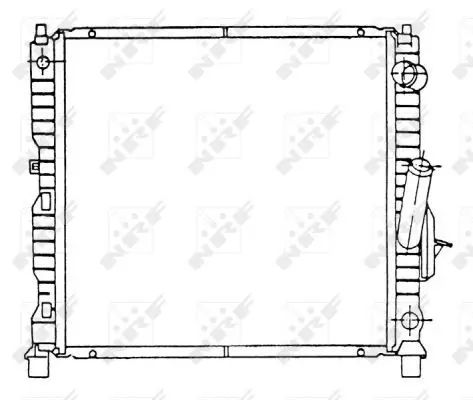 Handler.Part Radiator, engine cooling NRF 58942 1