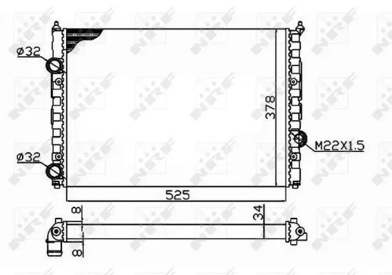 Handler.Part Radiator, engine cooling NRF 58947 4