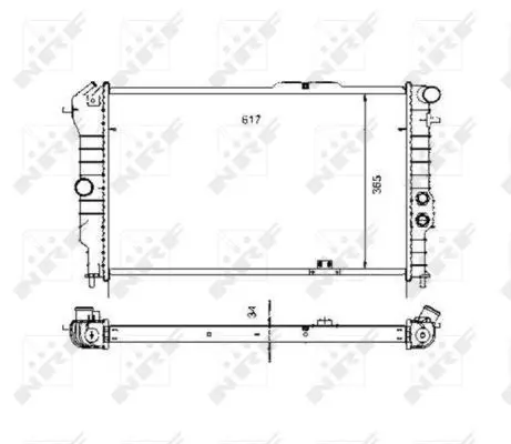 Handler.Part Radiator, engine cooling NRF 58972 4