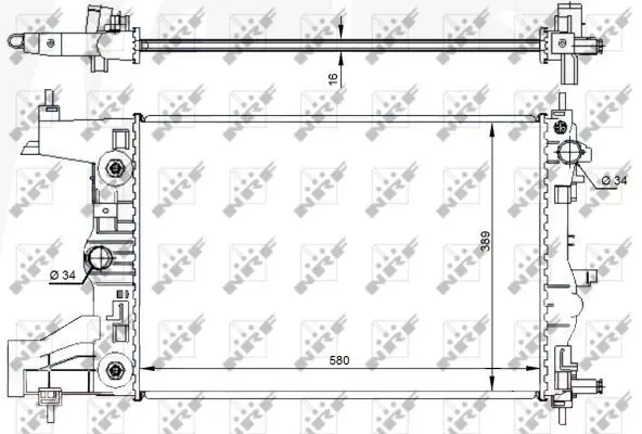 Handler.Part Radiator, engine cooling NRF 59144 1