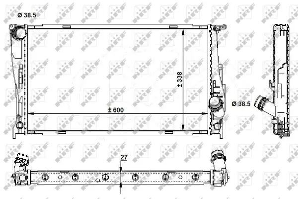 Handler.Part Radiator, engine cooling NRF 59210 1