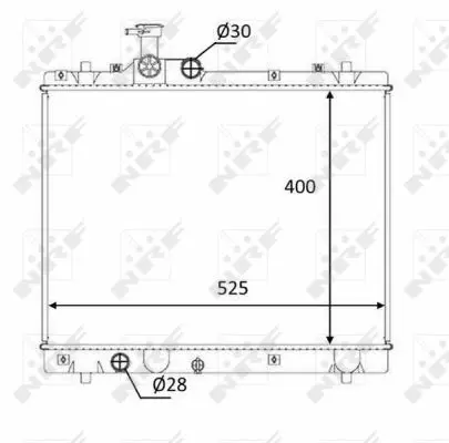 Handler.Part Radiator, engine cooling NRF 58397 1