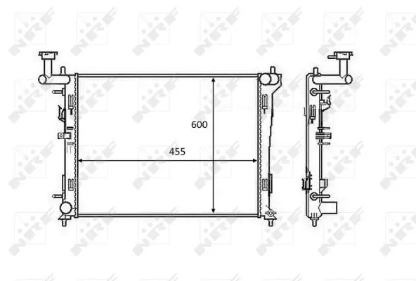 Handler.Part Radiator, engine cooling NRF 58462 1