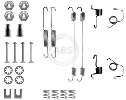 Handler.Part Accessory kit, brake shoes ABS 0617Q 1