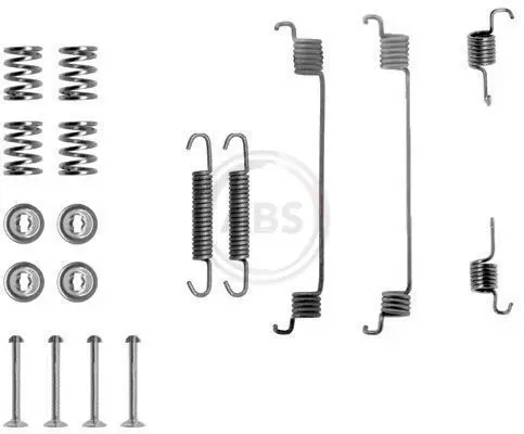 Handler.Part Accessory kit, brake shoes ABS 0672Q 1