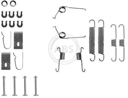 Handler.Part Accessory kit, brake shoes ABS 0693Q 1