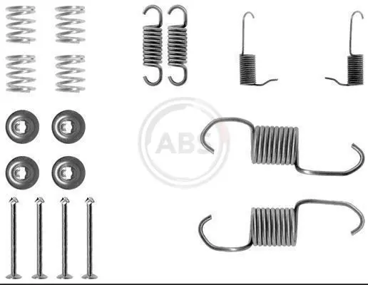 Handler.Part Accessory kit, brake shoes ABS 0696Q 1