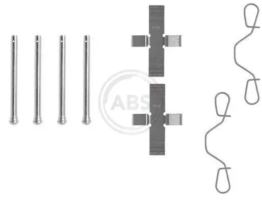 Handler.Part Accessory kit, disc brake pads ABS 0982Q 1