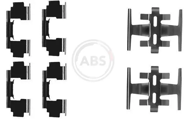 Handler.Part Accessory kit, disc brake pads ABS 1088Q 1