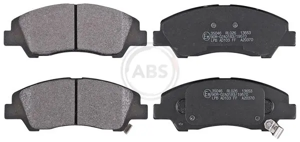 Handler.Part Brake pad set, disc brake ABS 35046 1