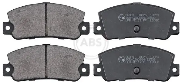 Handler.Part Brake pad set, disc brake ABS 36081 1