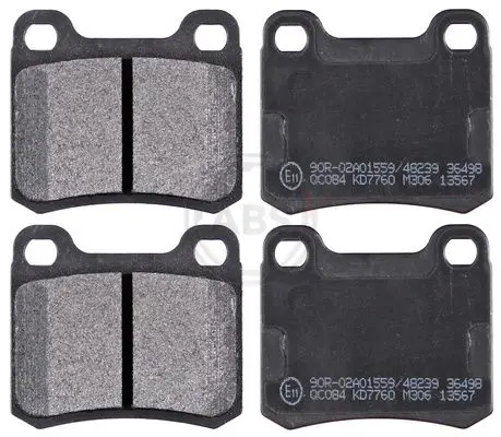 Handler.Part Brake pad set, disc brake ABS 36498 1