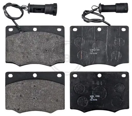 Handler.Part Brake pad set, disc brake ABS 36506 1