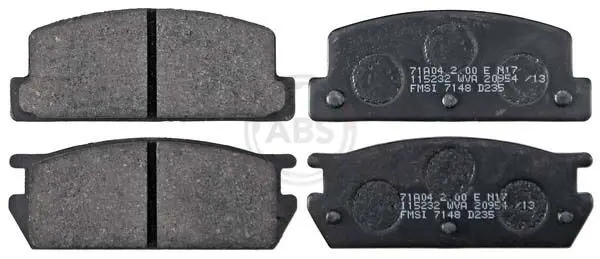 Handler.Part Brake pad set, disc brake ABS 36553 1