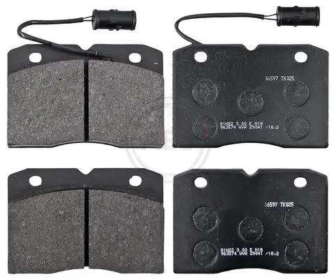 Handler.Part Brake pad set, disc brake ABS 36597 1