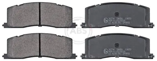 Handler.Part Brake pad set, disc brake ABS 36734 1