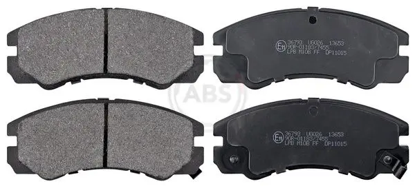 Handler.Part Brake pad set, disc brake ABS 36793 1